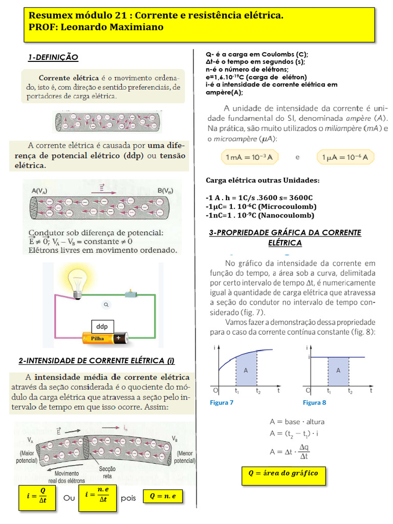 Efeitos da Corrente Elétrica no Corpo | PDF | Resistência elétrica e ...