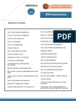 Curso de Radionica Nivel I - AFIRMACIONES