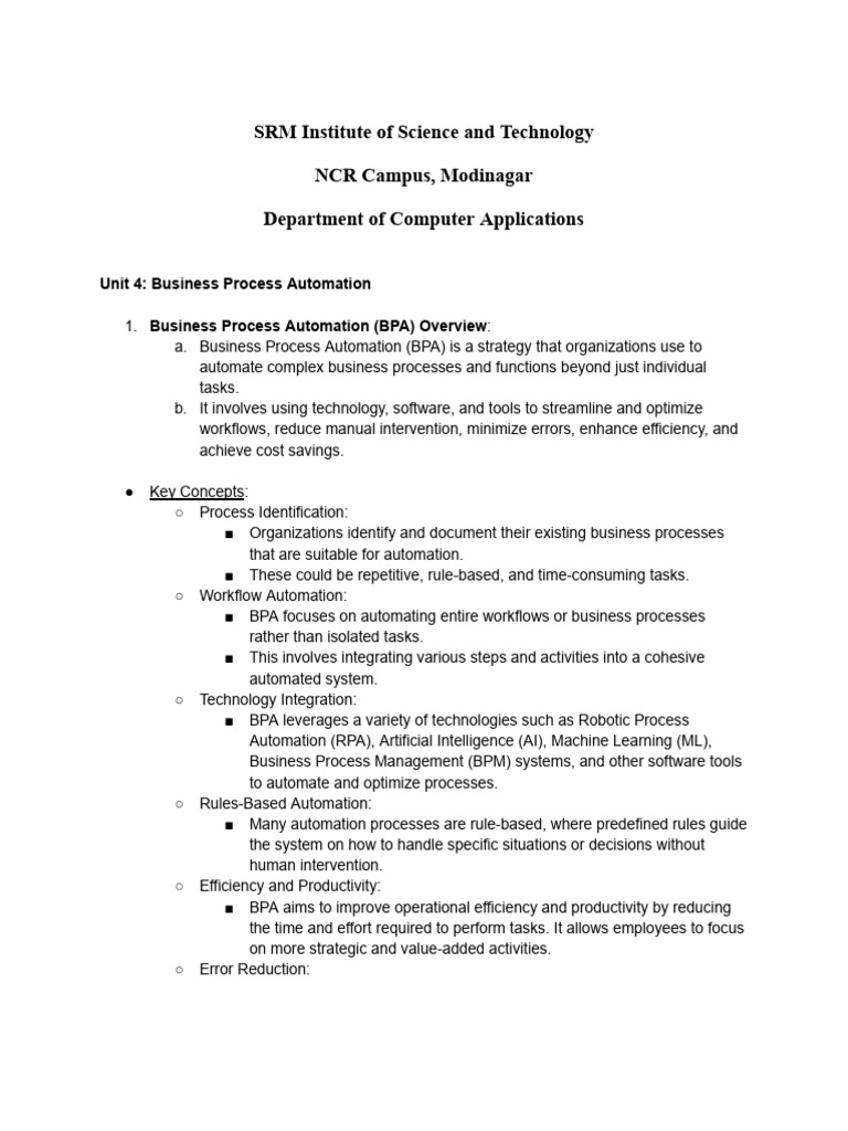 Business Process Automation Insights | PDF | Automation | Business ...