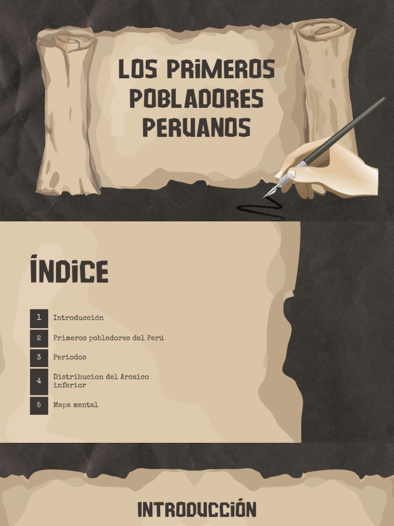 Presentación de Historia Proyecto Trabajo Papel Antiguo Vintage Marrón ...