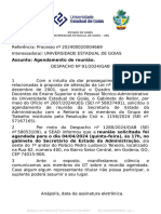 Despacho Reitor Comunicado Reunião