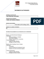 FORMATO INFORME DE ACTIVIDADES PRIMERA QUINCENA MAYO