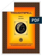 Thoughtspell - Volume One - Department of English