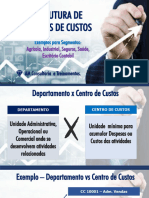 Módulo 3 - Estruturas de Centros de Custos - Exemplos