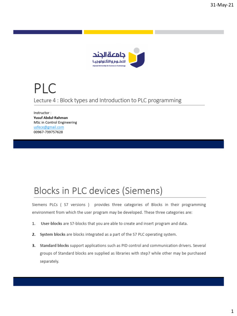 PLC 4 | PDF | Programmable Logic Controller | Computer Architecture