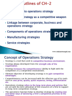 CH 2 Operations Strategy