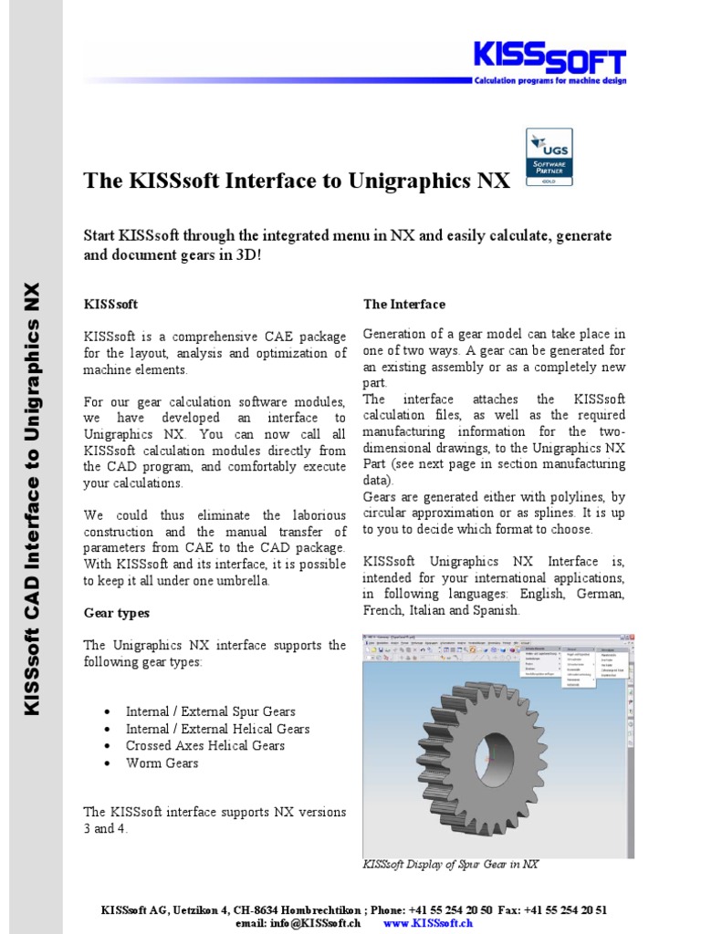 Unigraphics NX Flyer | PDF | Gear | Computer Aided Design
