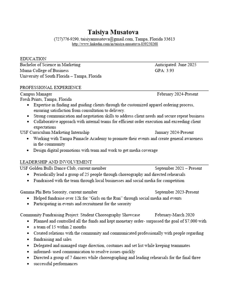 resume 2024 PDF