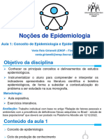 Aula 1 - Conceito e Epidemiologia Descritiva