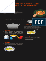 Infografía Receta Cocina Mexicana Caldo Pollo Ilustración Negro