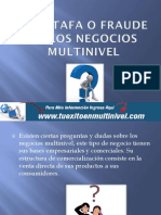 La Estafa o Fraude en Los Negocios Multinivel