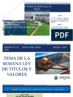 Semana 05 Titulos y Valores