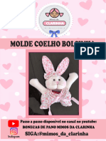 MOLDE COELHO BOLSINHA PASCOA