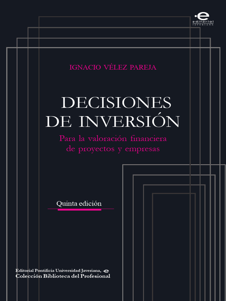 Decisiones de Inversión (Sampler) | PDF | Economias | Business