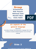 Blue and Orange Cute Lined Shape Group Project Presentation