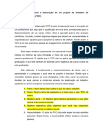 Manual para elaboração da parte 1 do TCC