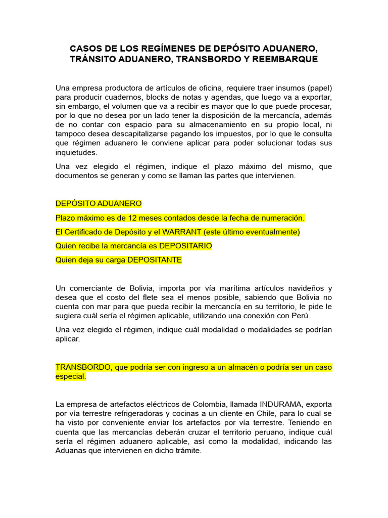 Régimen de Reembarque Aduanero | PDF | aduana