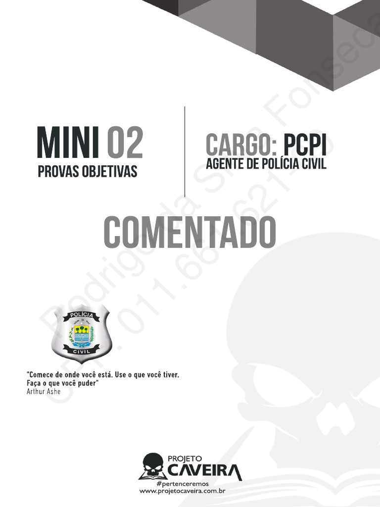 Gabarito Provas Objetivas PCPI 2023 | PDF | Cópia de segurança | Vírus ...