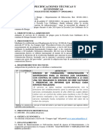 Especificaciones Técnicas y Económicas Control Plaga Luis Galdame