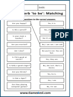 Verb To Be Worksheet 4