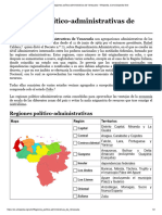 Regiones político-administrativas de Venezuela 