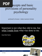 Concepts and Basic Provisions of Psychology