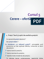 Cursul 5. Cerere- oferta-pret