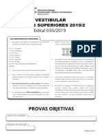 Cursos Superiores - 2019.2 - Caderno de Provas