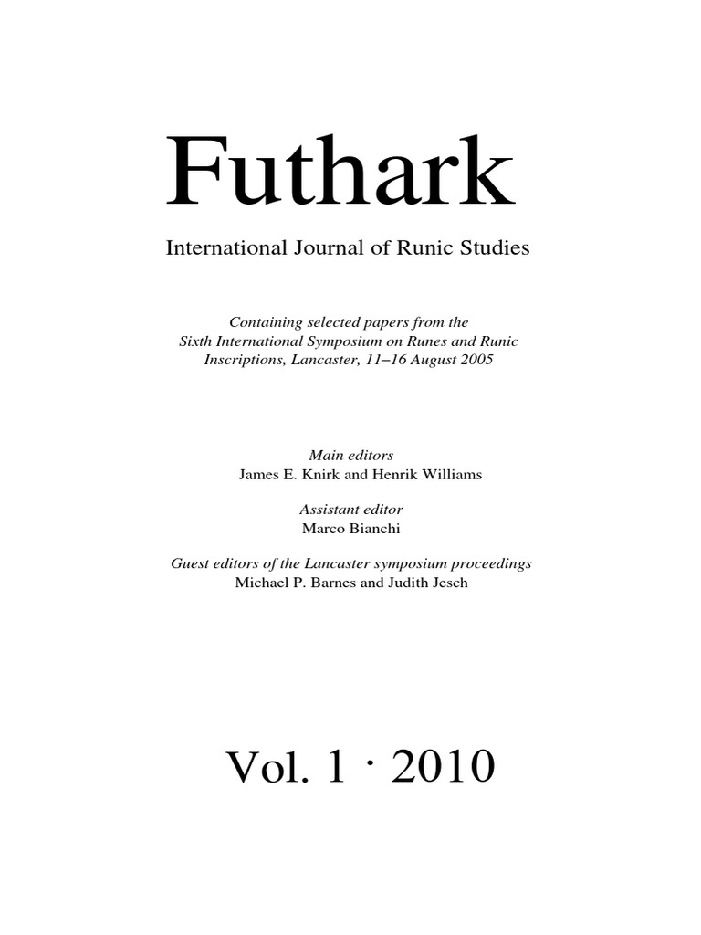 Futhark 1 pdf runes