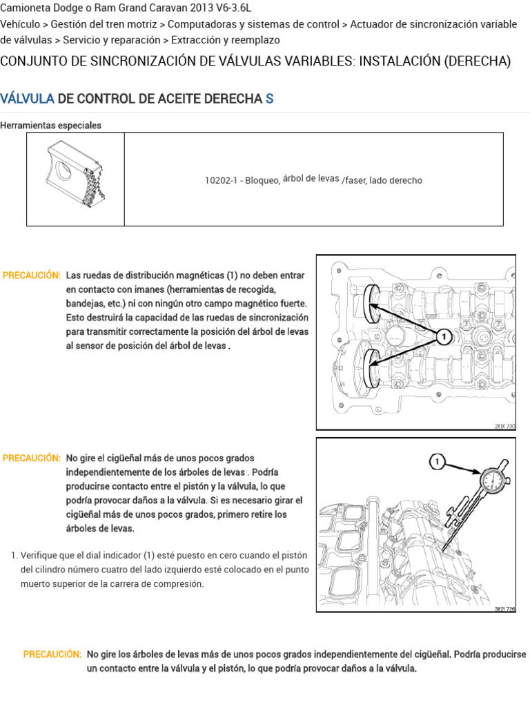 Variable Valve Timing Assembly Installation (Right) (Variable Valve