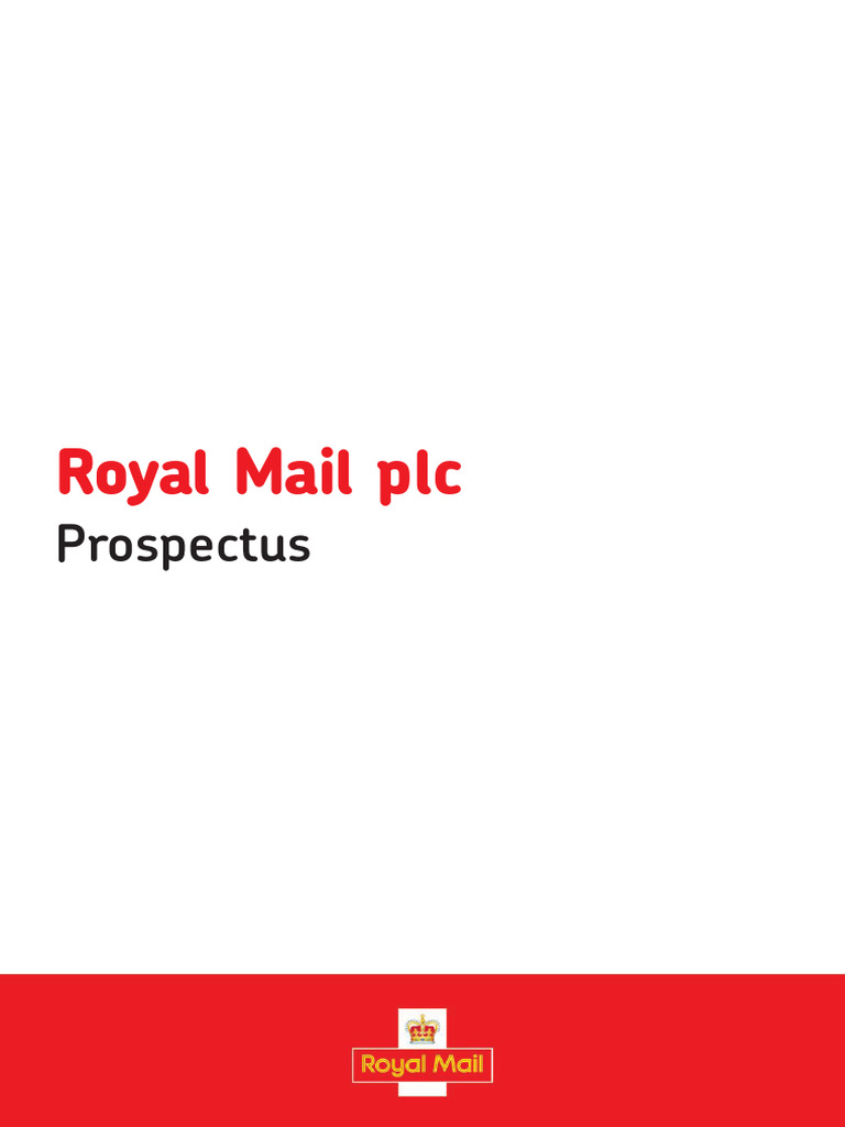 Royal mail full prospectus soft copy version only pdf securities