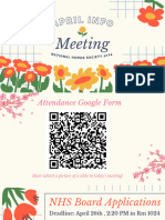 April Meeting