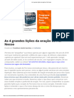 As 4 grandes lições da oração do Pai Nosso - esbocandoideias.com