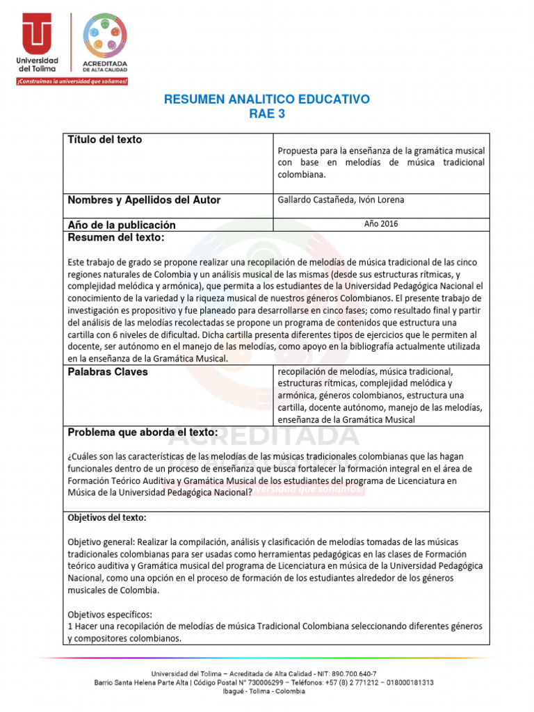 RAE 3 UNIDAD 1 INVESTIGACION | PDF | Enseñando | Pedagogía