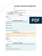 Cuestionario Primer Periodo de Inducción