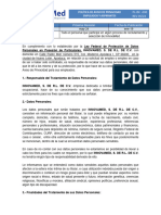 Política de Aviso de Privacidad para Candidatos y Aspirantes