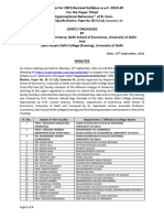 Paper No BC 6.2 (D) Organisational Behaviour