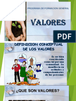 clase sobre valores