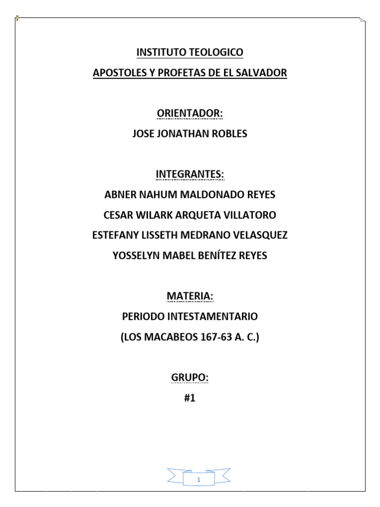Los Macabeos Hjgi | PDF | Macabeos | Dinastía asmonea
