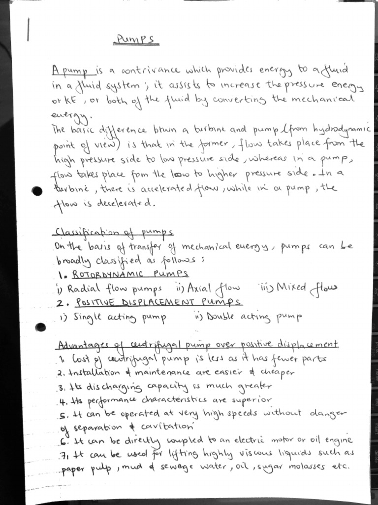 PUMP Notes | PDF