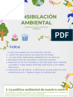 Presentación Sostenibilidad Ambiental Ilustrado Azul y Verde