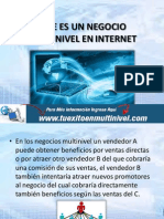 Que Es Un Negocio Multinivel en Internet