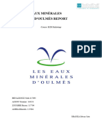 Les Eaux Minérales D'Oulmès Report: - Course B2B Marketing