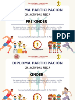 Diploma Torneo Deportes Ilustrado Multicolor
