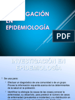 Investigacion en Epidemiología