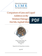 Comparison of Lime and Liquid Additives On The Moisture Damage of Hot Mix Asphalt Mixtures