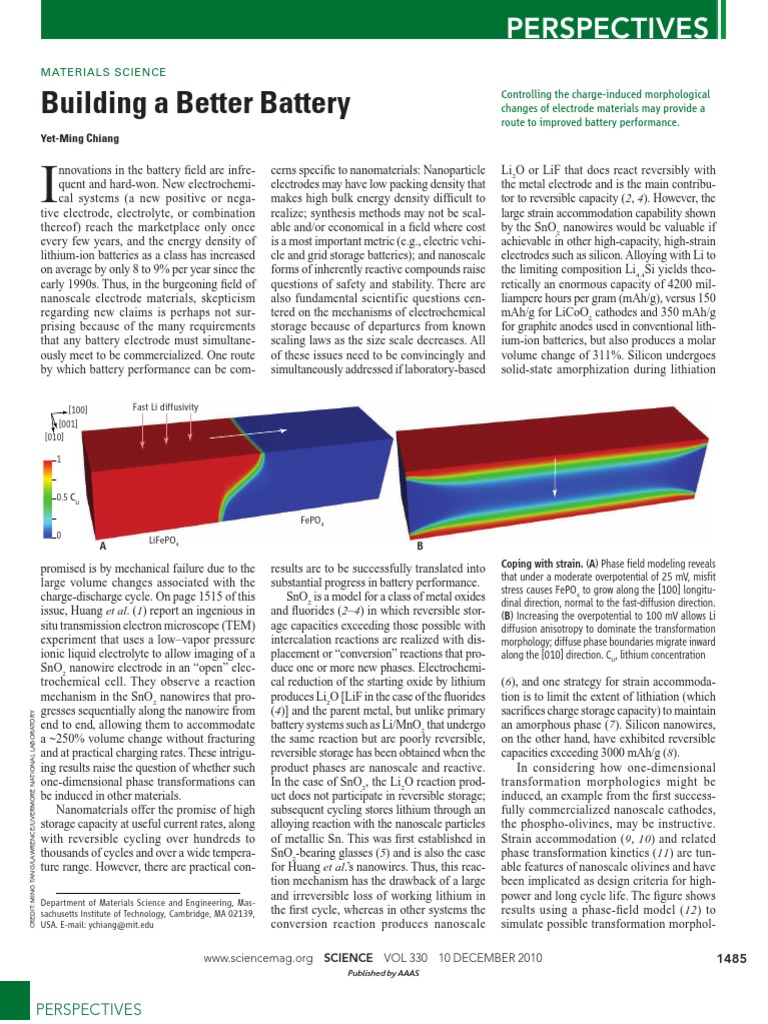 2010Building A Better Battery PDF Plant Pathology Lithium Ion