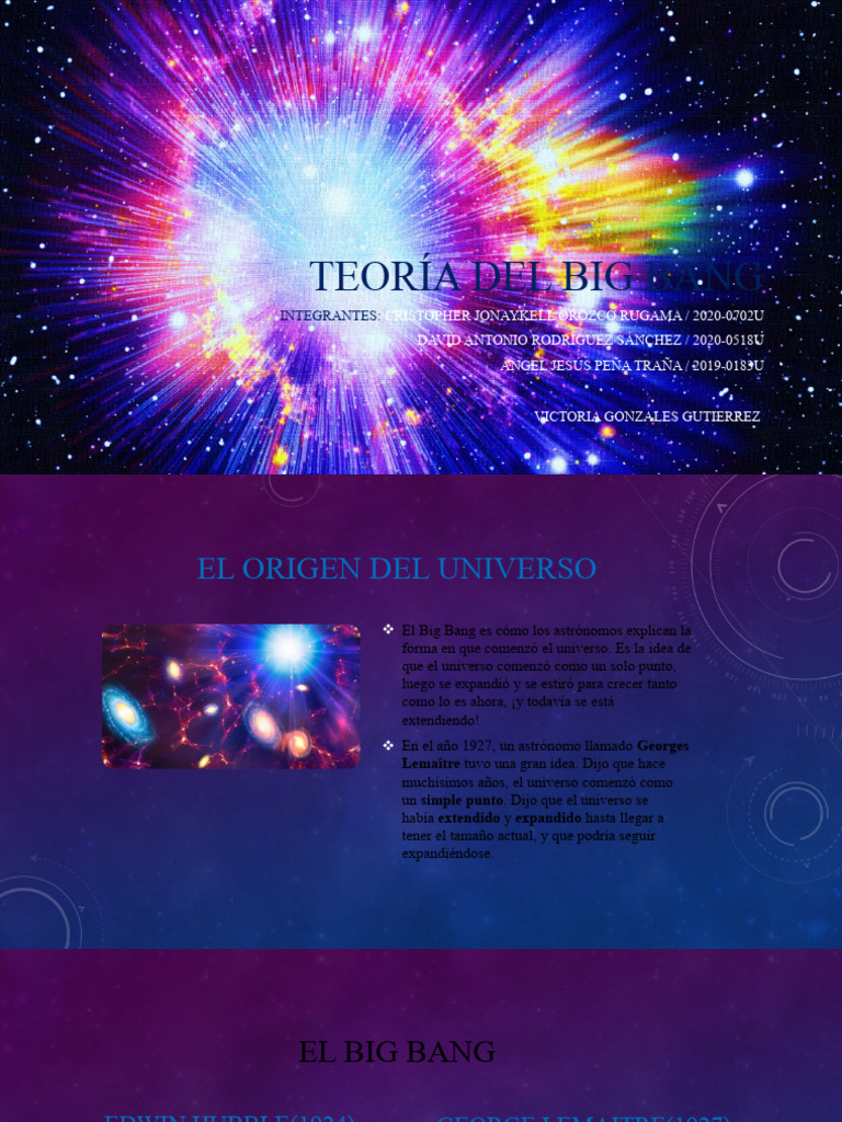 Resumen de la Teoría del Big Bang | PDF | Big Bang | Universo