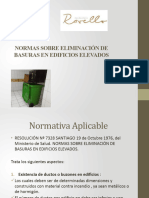 Normas Sobre Eliminación de Desechos Ductos