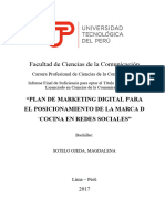 Facultad de Ciencias de La Comunicación - Plan de MD D COCINA